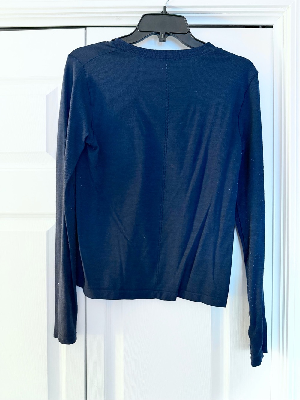 Navy Long Sleeve Crewneck Top